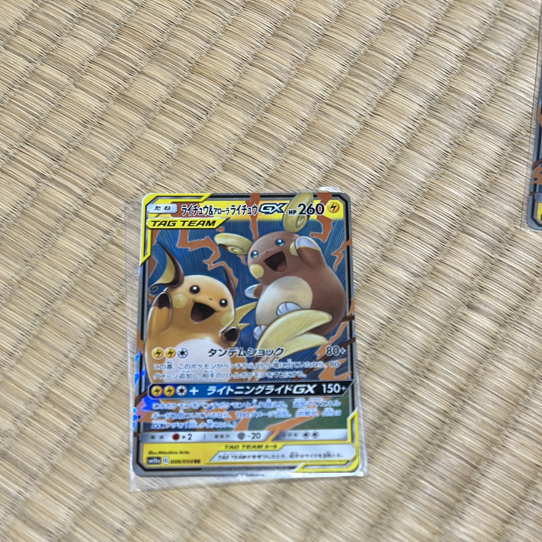 ライチュウ&アローラライチュウGX RR [SM10a 008/054](強化拡張パック「ジージーエンド」)