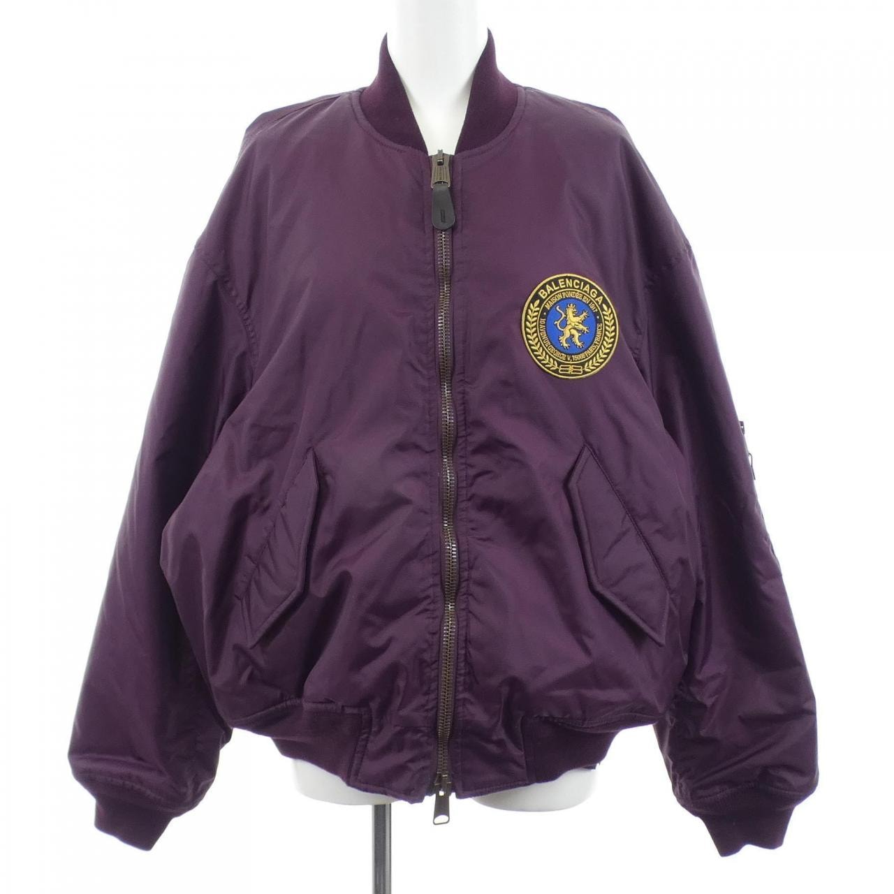 バレンシアガ BALENCIAGA ワッペンロゴ MA-1 839122 TOO04 ブルゾン