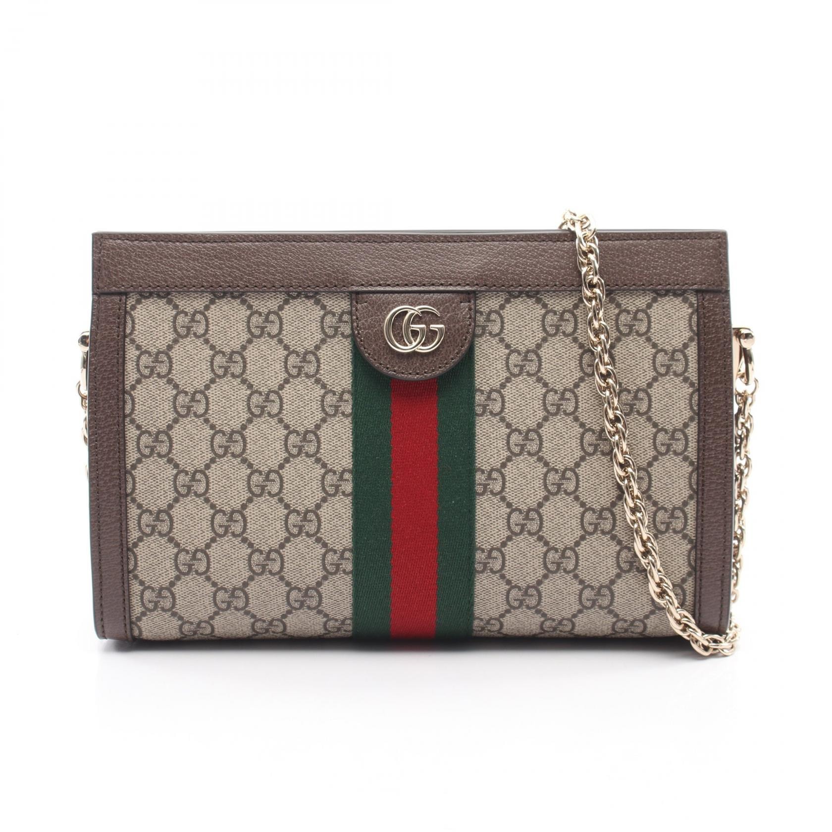 グッチ GUCCI オフィディア ミディアム シェリーライン GGスプリーム ショルダーバッグ バッグ PVCコーティングキャンバス レザー レディース ベージュ系 / マルチカラー 837428FAE0J9867 【新品】