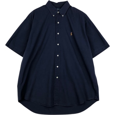 古着 ラルフローレン Ralph Lauren BLAKE 半袖 ボタンダウンシャツ メンズXL相当/eaa648005