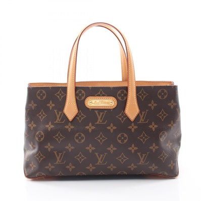 ルイ・ヴィトン LOUIS VUITTON ウィルシャーPM モノグラム ハンドバッグ バッグ PVCコーティングキャンバス レザー モノグラム レディース ブラウン系 M45643 【中古】