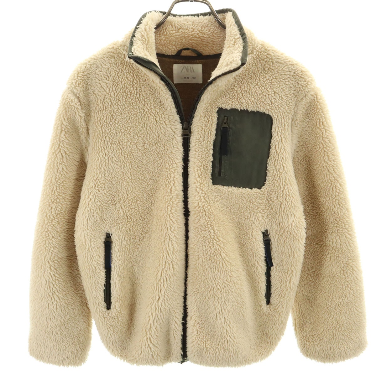 ZARA ザラ ボア フリースジャケット 11-12 ベージュ