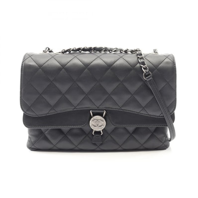 シャネル CHANEL マトラッセ ショルダーバッグ バッグ ラムスキン(羊革) レディース ブラック系 【中古】