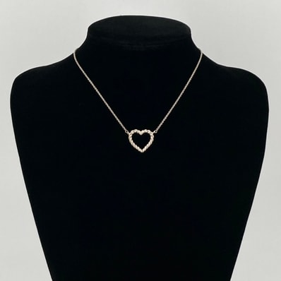 TIFFANY&Co.(ティファニー) ツイストハート Ag925 ネックレス 5.12g シルバー
