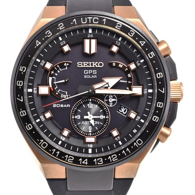 セイコー SEIKO SBXB170/8X53-0BB0 アストロン GPS ブラック ソーラー GPS衛星電波 メンズ 美品 箱・保証書付き 腕時計 G#147488