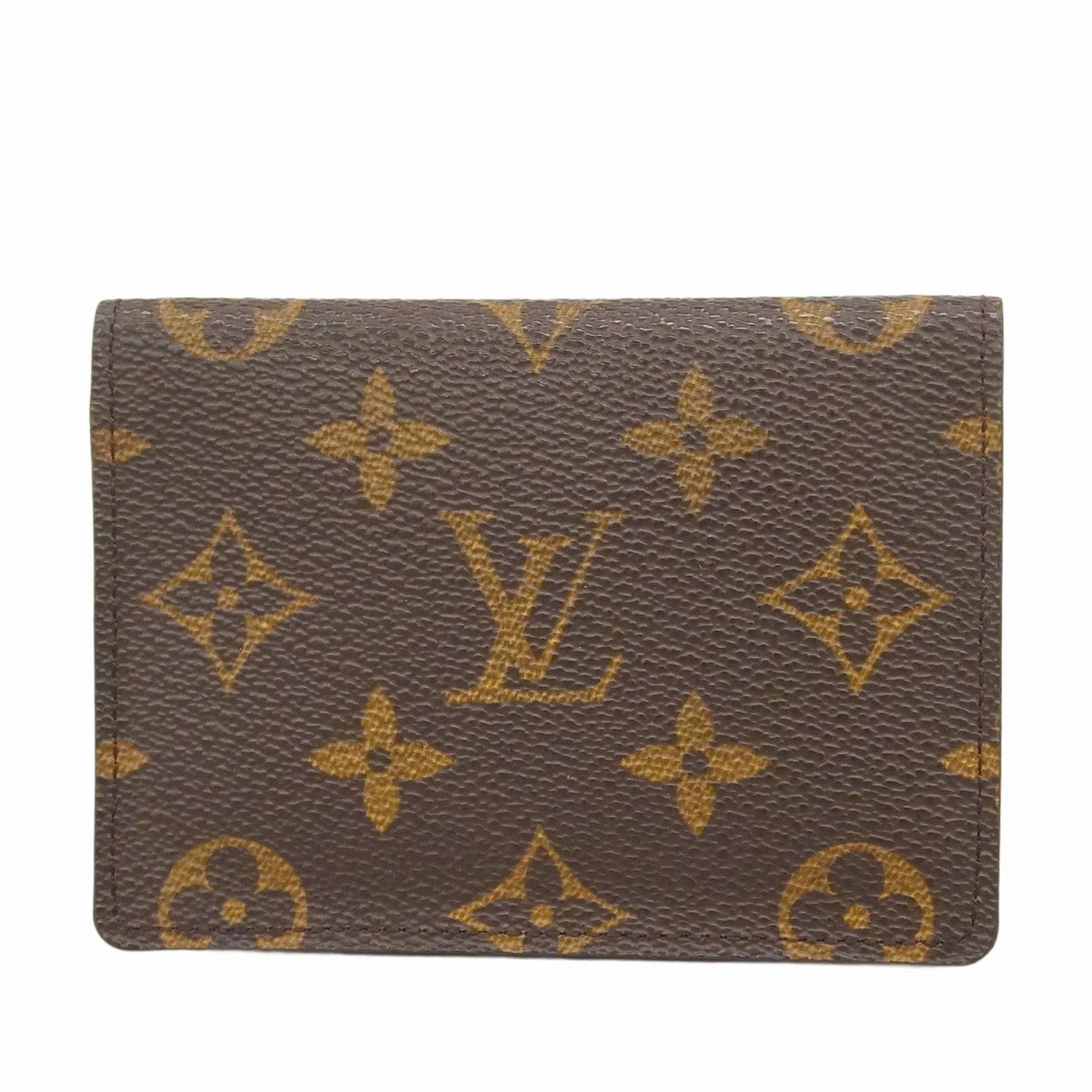 【6dc3558】ルイヴィトン カードケース モノグラム ポルト2カルトヴェルティカル M60533 ブラウン【中古】メンズ レディース ユニセックス