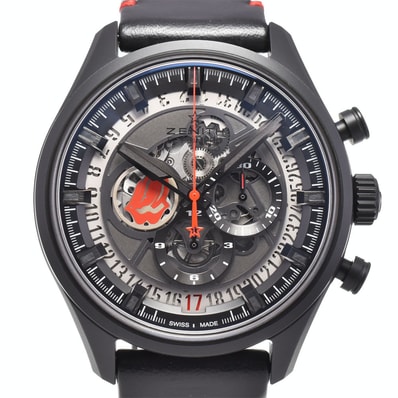 値下 ゼニス ZENITH 49.2521.400 エル・プリメロ トリビュート トゥ ザ・ローリング・ストーンズ メンズ 美品 内箱付き M#145529