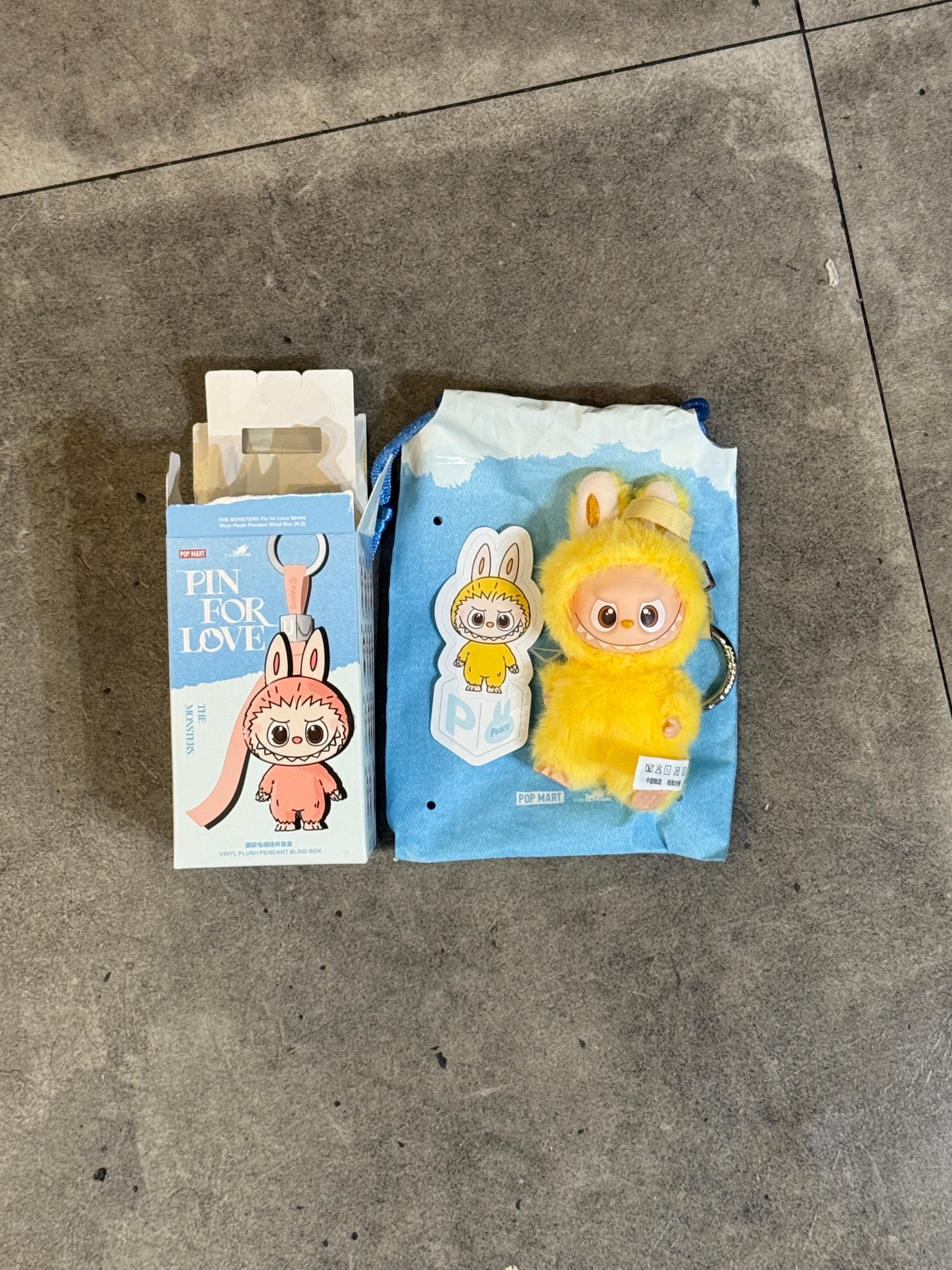 POP MART THE MONSTERS (LABUBU) Pin for Love Series-Vinyl Plush Pendant (N-Z) P