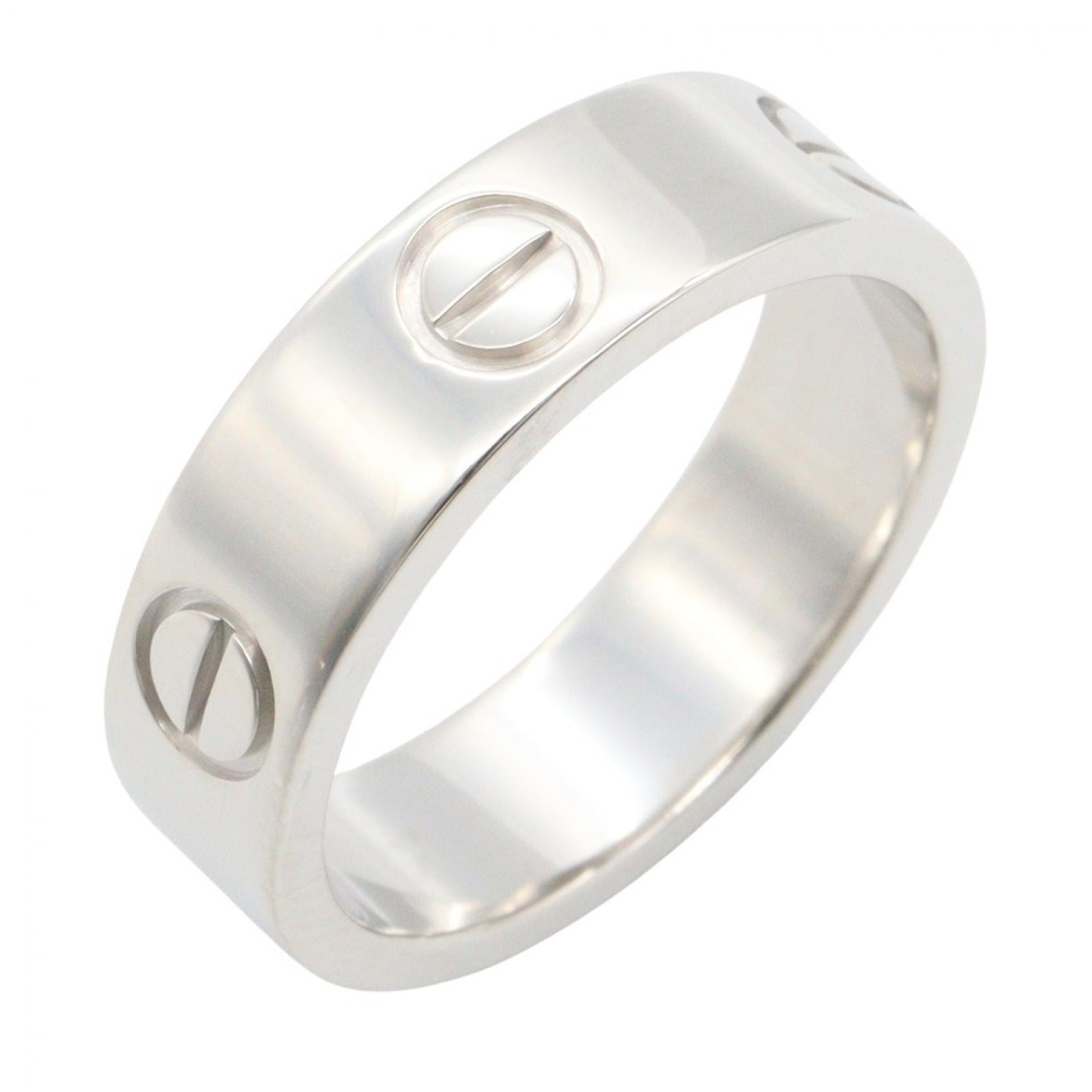 カルティエ CARTIER ラブリング リング・指輪 ジュエリー K18WG(ホワイトゴールド) メンズ レディース シルバー系 B4084700 【中古】