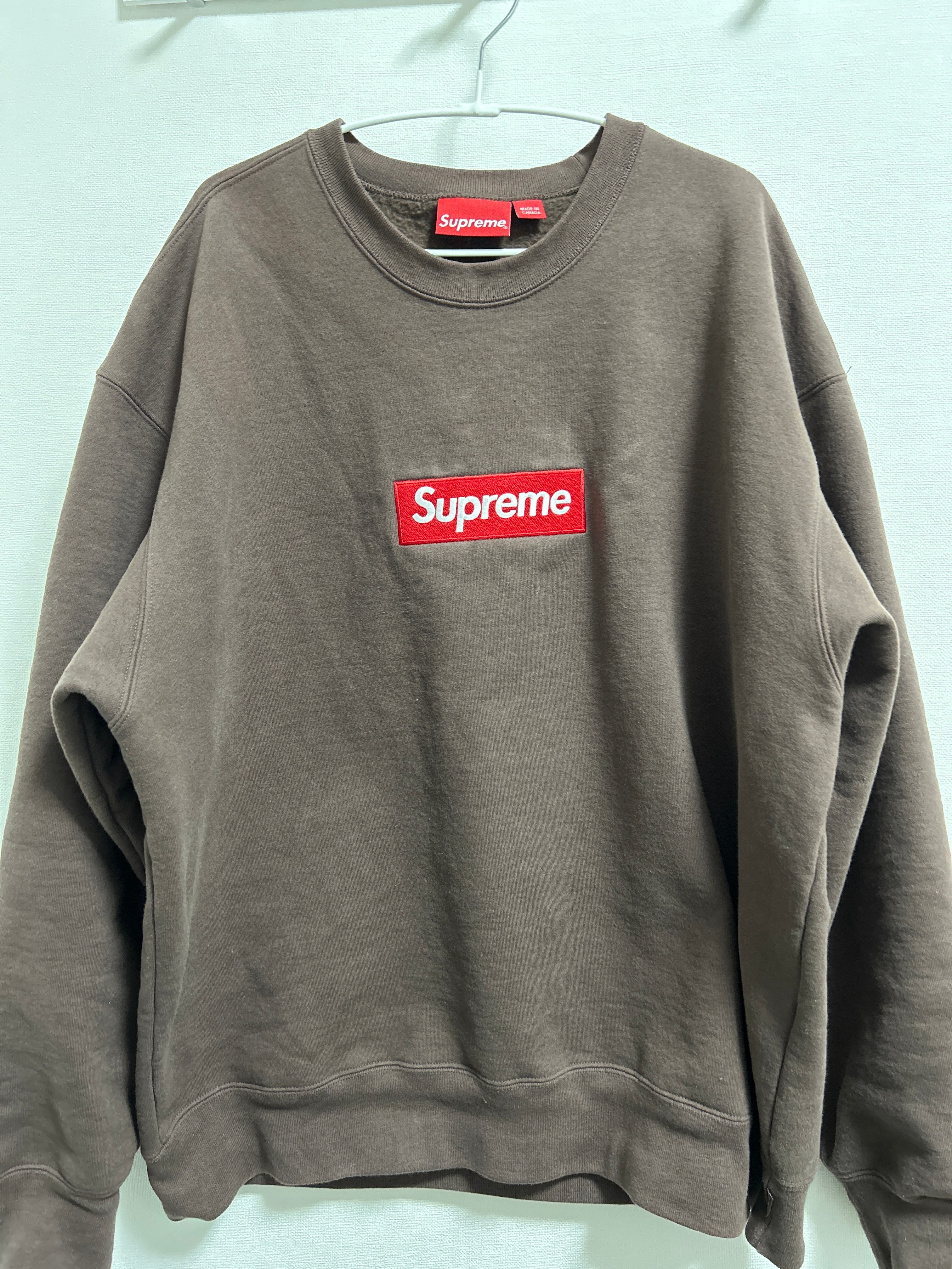 Supreme Box Logo Crewneck "Brown" (22FW)