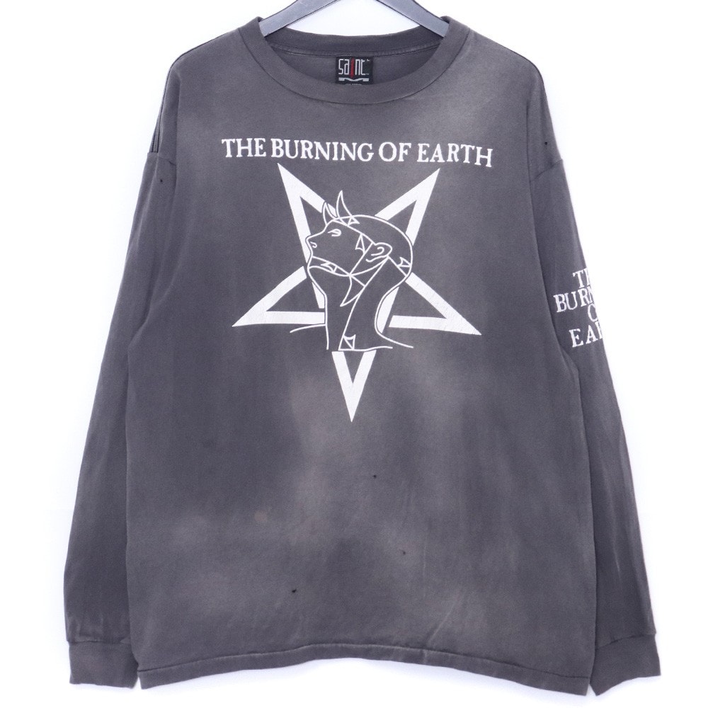 Saint Mxxxxxx LS Tee Burn Of Earth "Black"