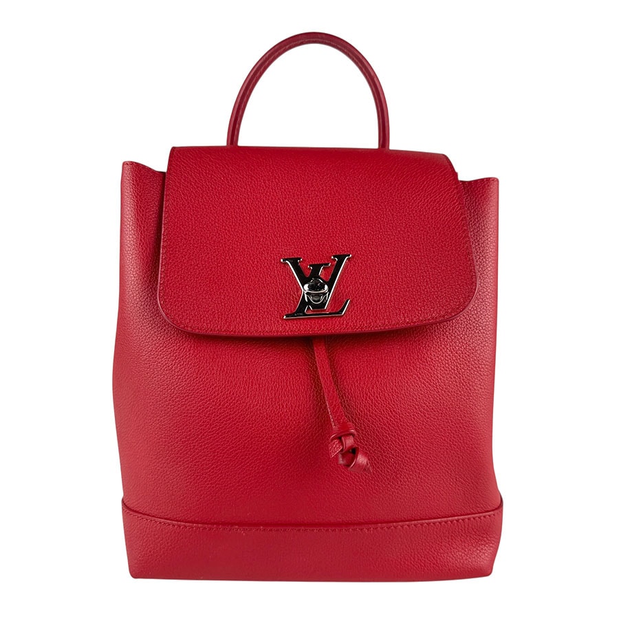 ルイ ヴィトン LOUIS VUITTON リュック ロックミー バックパック レザー レッド シルバー レディース M41818【中古】 z7360