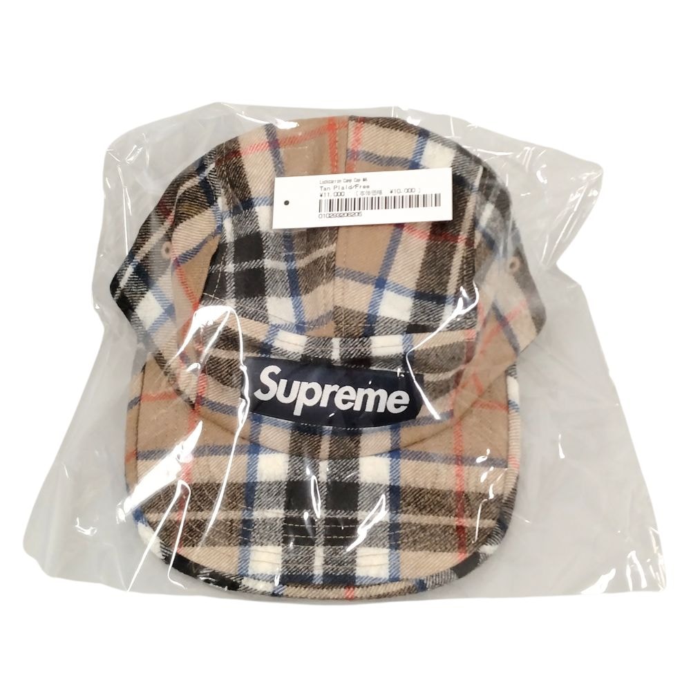 Supreme Lochcarron Camp Cap "Tan Plaid"