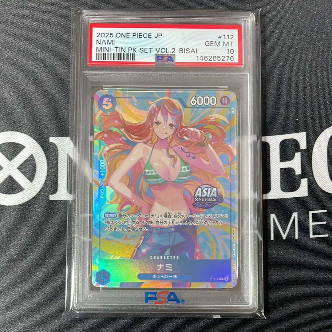 PSA10】ナミ P [P-112]【アジア版】(プロモーションカード「ミニティン