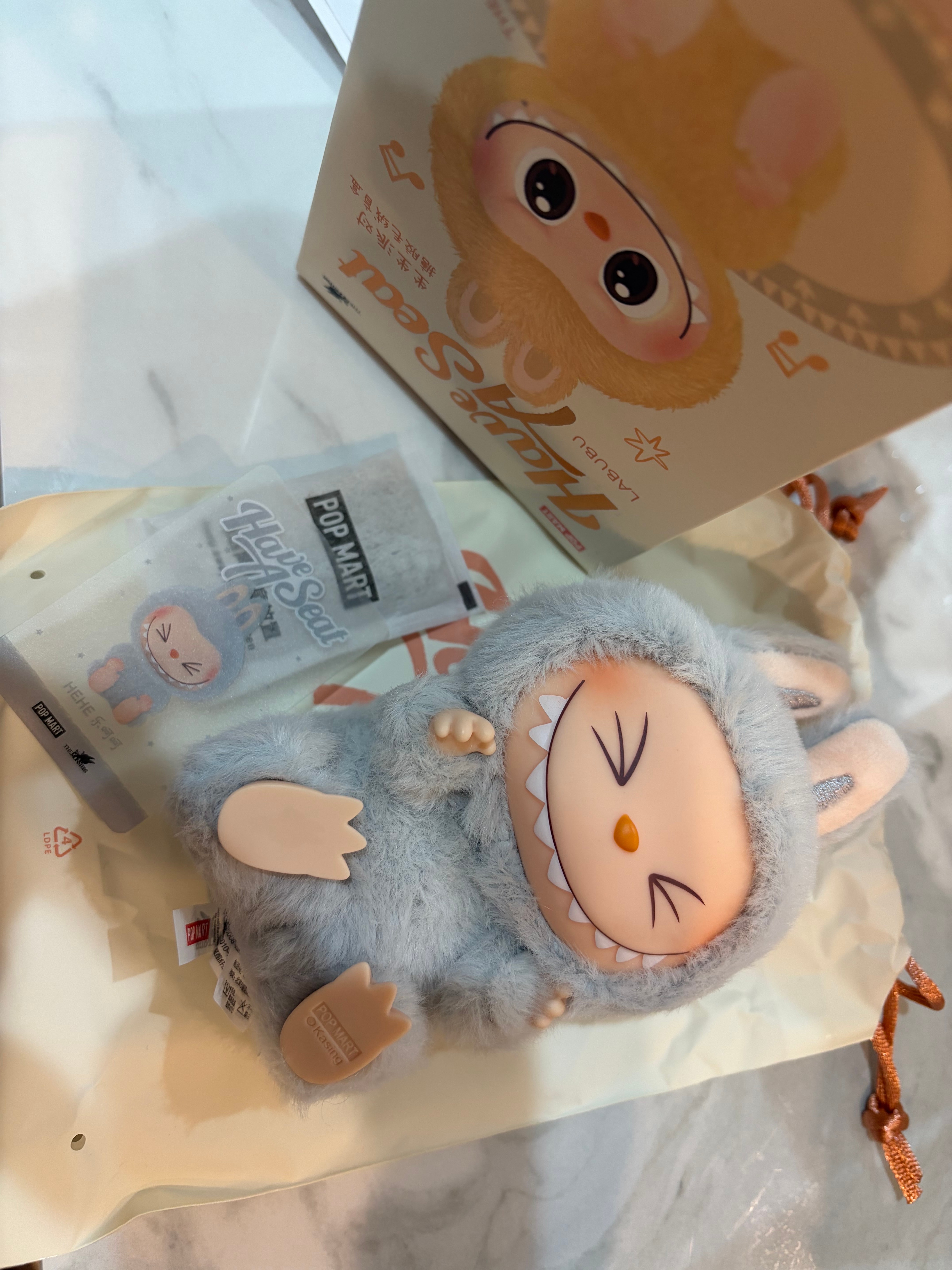 POP MART THE MONSTERS (LABUBU) Have a Seat Plush Series HEHE