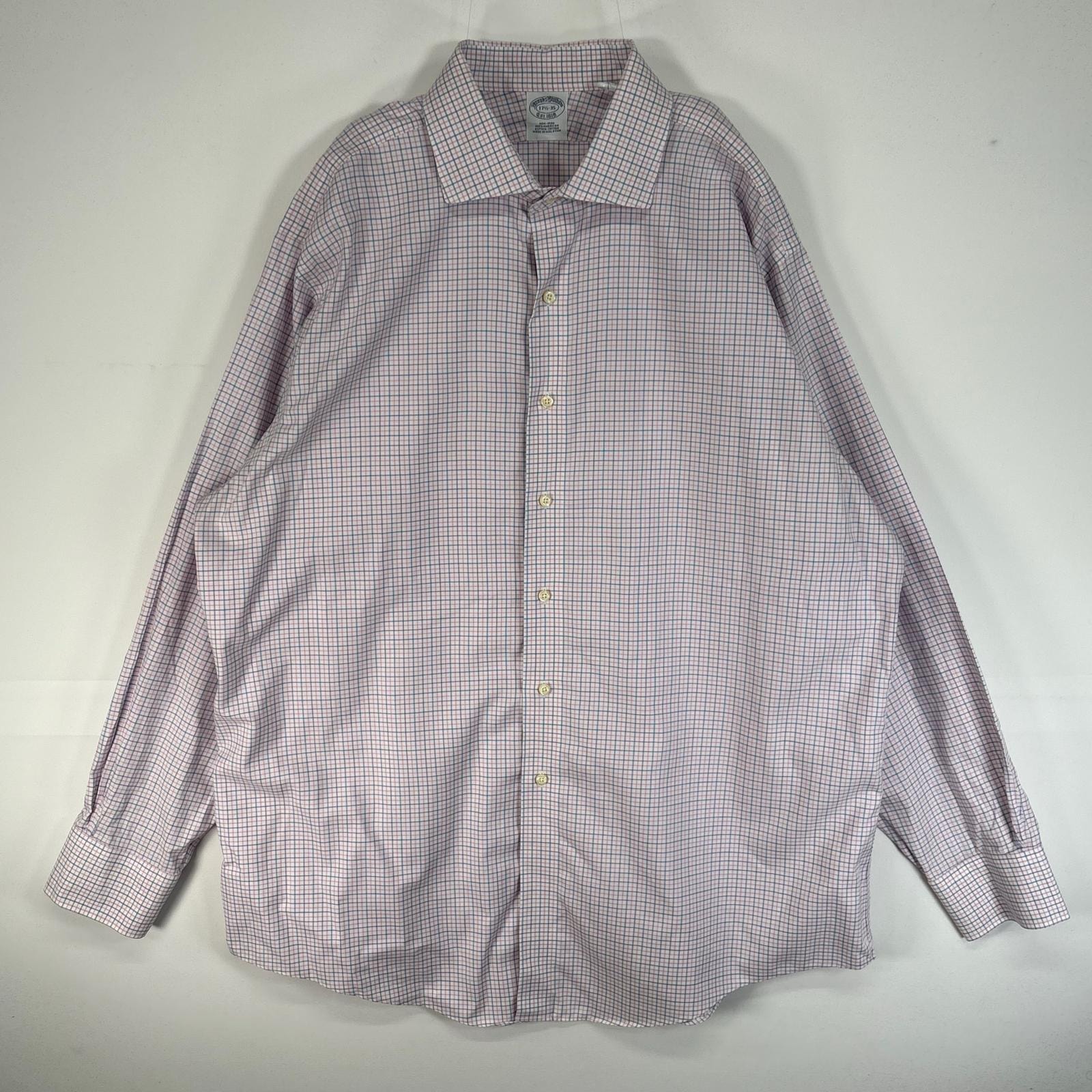 古着 ブルックスブラザーズ Brooks Brothers 長袖シャツ チェック 胸ポケ カラーステイ XL  ピンク系 マルチカラー メンズ