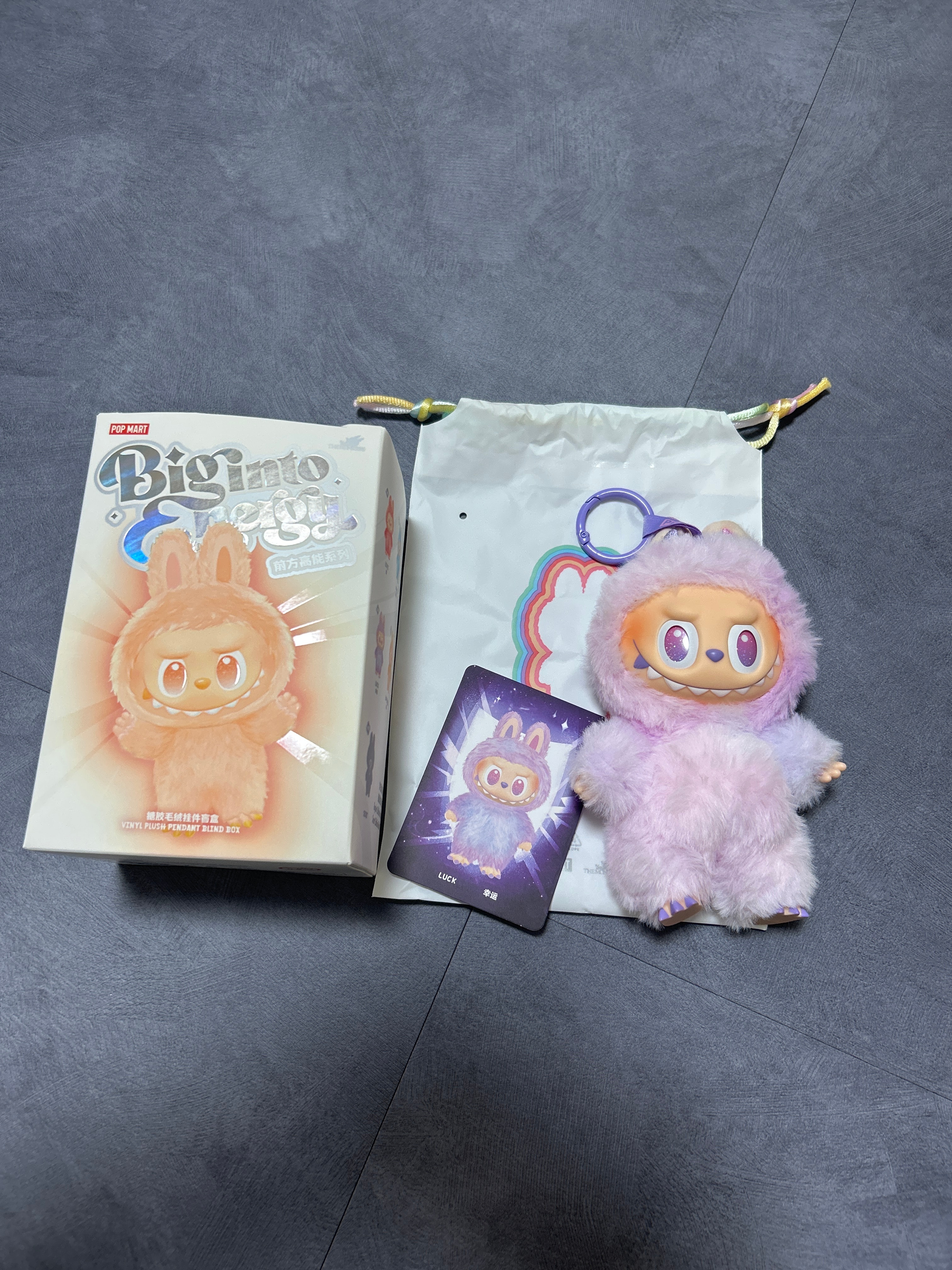 POP MART THE MONSTERS (LABUBU) Big into Energy Series Plush Pendant LUCK