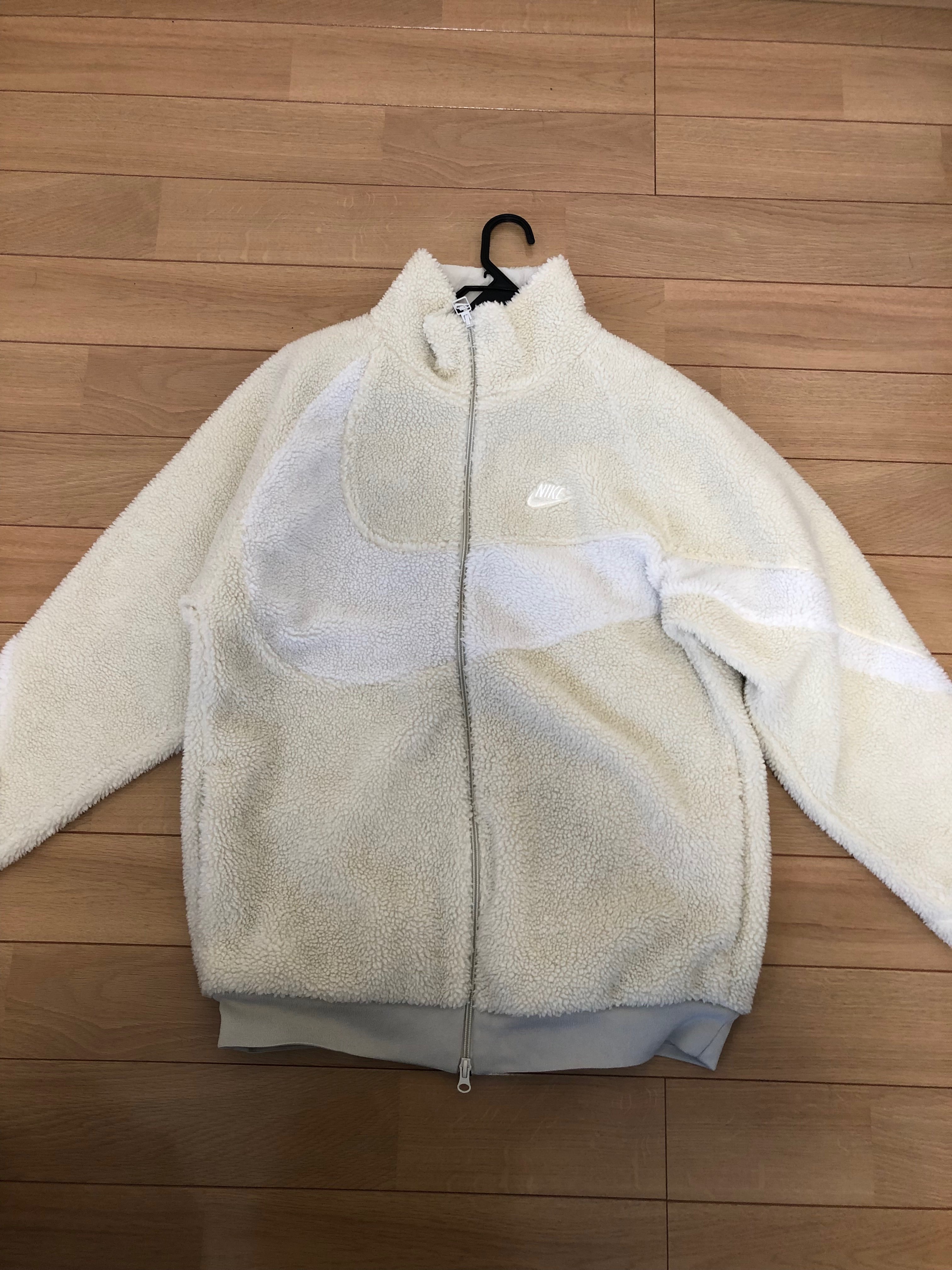 Nike Big Swoosh Boa Jacket "Light Bone/Sail"