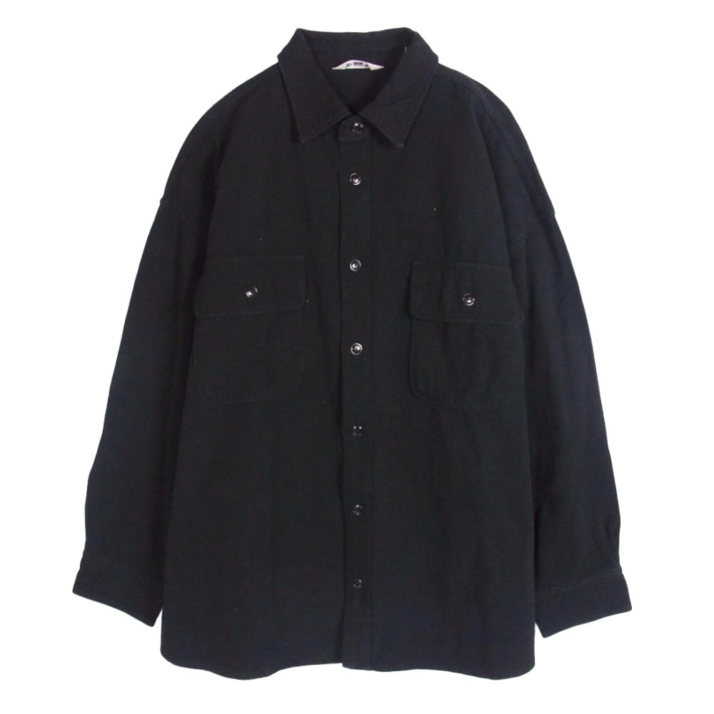 COOTIE クーティー 長袖シャツ コットン オーバーサイズ シャツ ブラック系 M【中古】