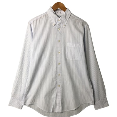 古着 ブルックスブラザーズ Brooks Brothers 346 長袖 ボタンダウンストライプシャツ メンズM相当/eaa544976