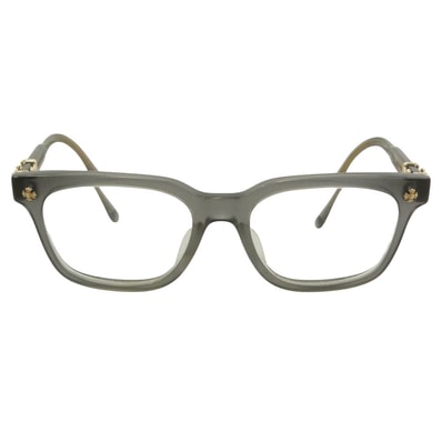 CHROME HEARTS クロムハーツ(原本無) COX UCKER アイウェア 眼鏡 メガネ グレー系 クリア系 52□19-153【中古】