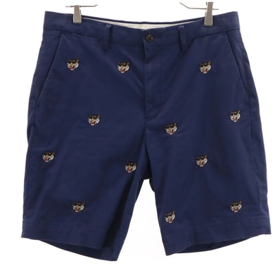POLO RALPH LAUREN ポロラルフローレン 総柄 チノショートパンツ W32 ネイビー タイガー 虎