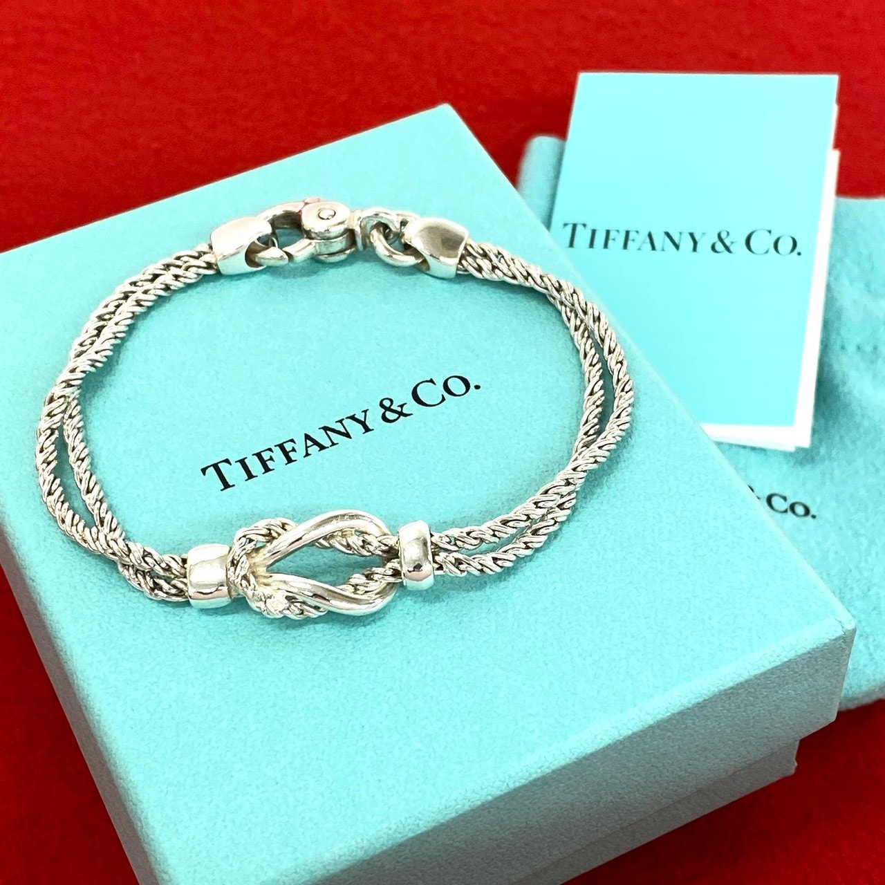 TIFFANY&Co. ティファニー ダブルロープ センターノット ブレスレット シルバー925 ブレスレット シルバー
 94601