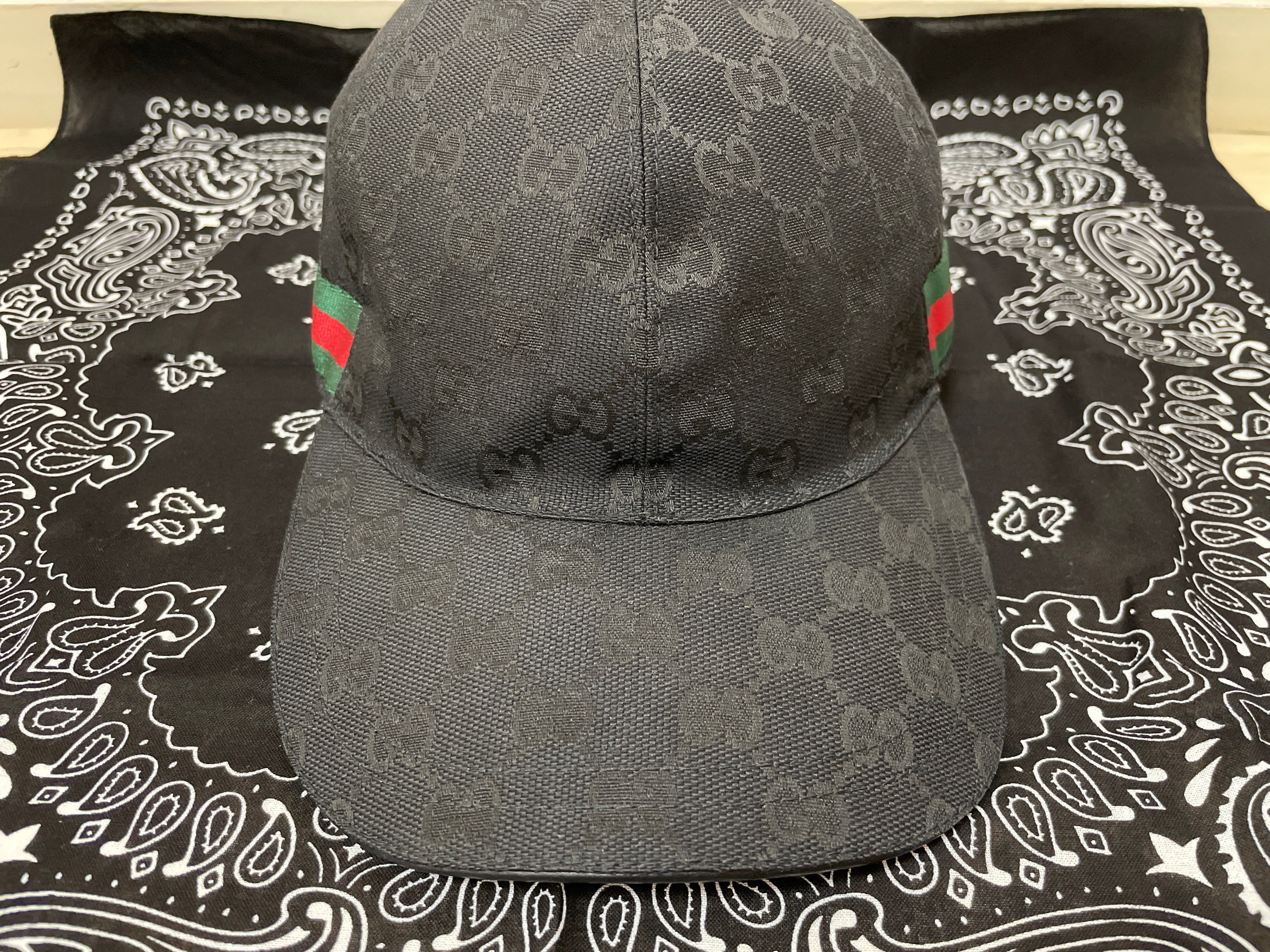 GUCCI Original GG Canvas Baseball Cap "Black"