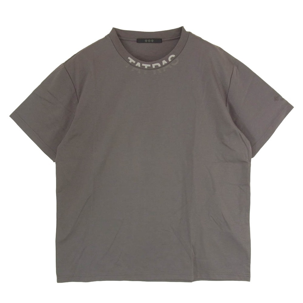 TATRAS タトラス Tシャツ MTKE25S8038-M WANDO ネックロゴプリント Tシャツ 半袖カットソー チャコール グレー系 3【中古】