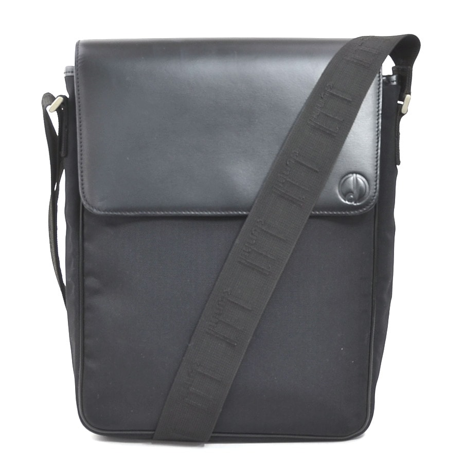 ダンヒル Dunhill ショルダーバッグ ナイロン/レザー ブラック メンズ【中古】 h31715a
