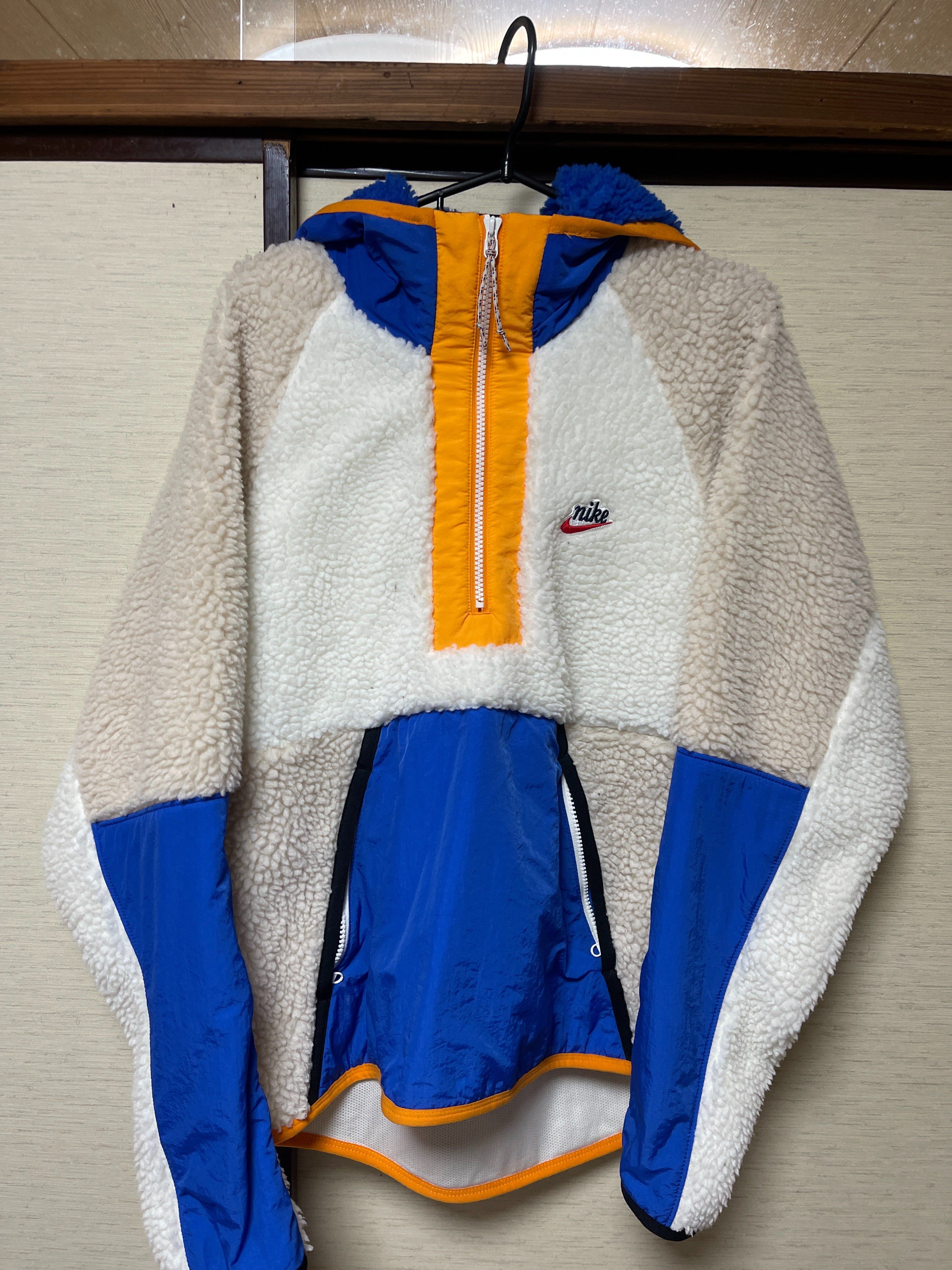 Nike Big Swoosh Reversible Boa Jacket"Black Neon"