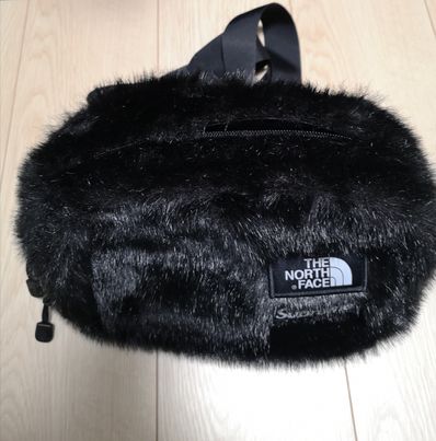 Supreme x The North Face Faux Fur Waist Bag "Black" NM82093I / NF0A5G87