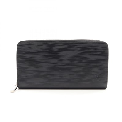 ルイ・ヴィトン LOUIS VUITTON ジッピーウォレット ラウンド長財布 財布 レザー エピ ノワール メンズ ブラック系 M60072 【中古】