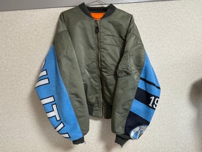 SAINT Mxxxxxx Damage MA-1 Jacket "Khaki"