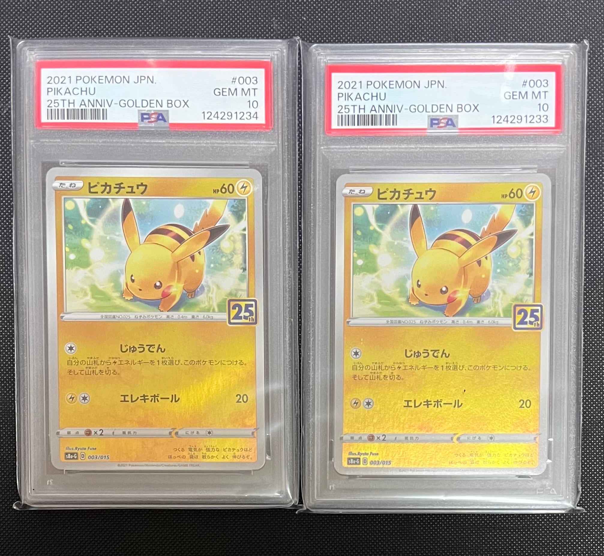 PSA10 ピカチュウ/S8a-G PIKACHU 003/015 10連番 PSA10 ピカチュウ/S8a-G PIKACHU 003/015 10連番 ☆PSA10
