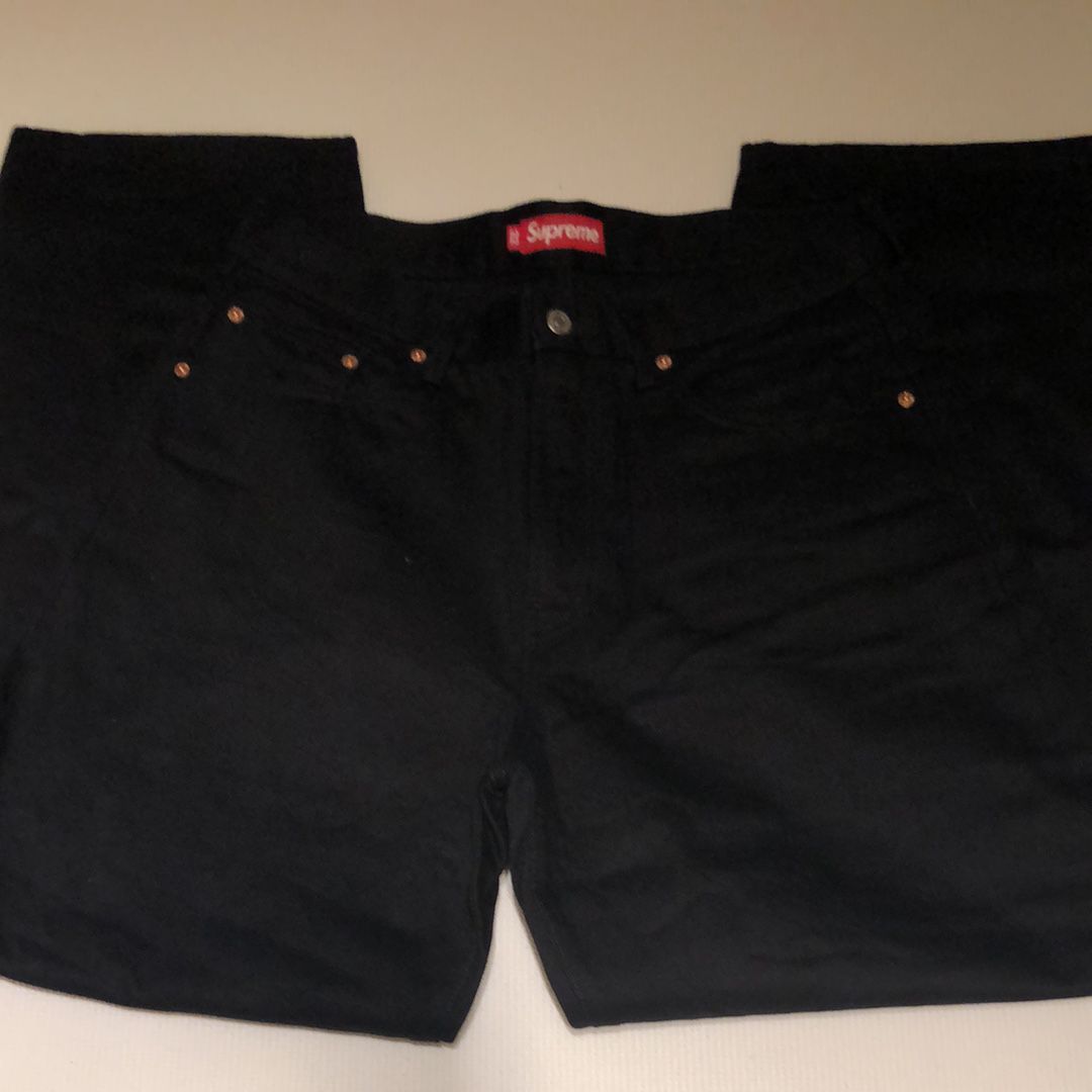 Supreme Rigid Baggy Selvedge Jean "Rigid Black" (25SS)