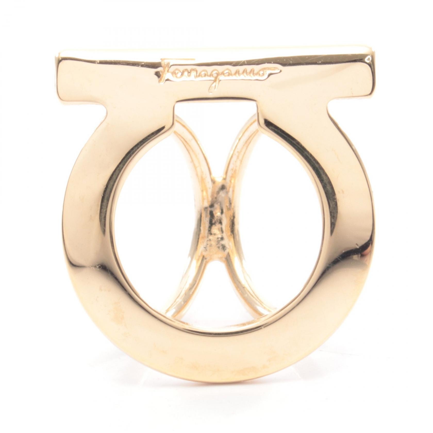 サルヴァトーレフェラガモ Salvatore Ferragamo ガンチーニ スカーフリング アクセサリー GP レディース ゴールド系 【中古】