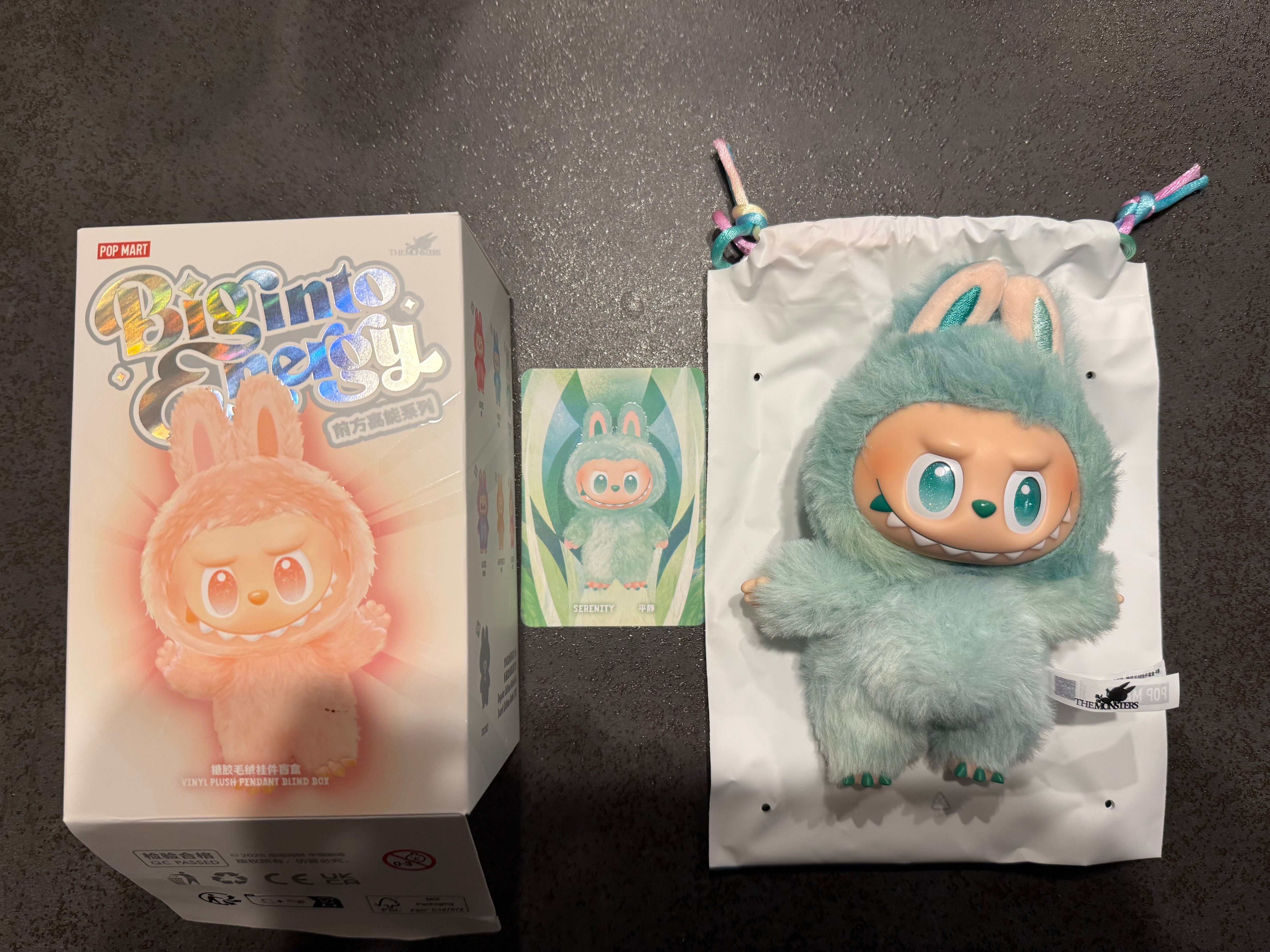 POP MART THE MONSTERS (LABUBU) Big into Energy Series Plush Pendant SERENITY