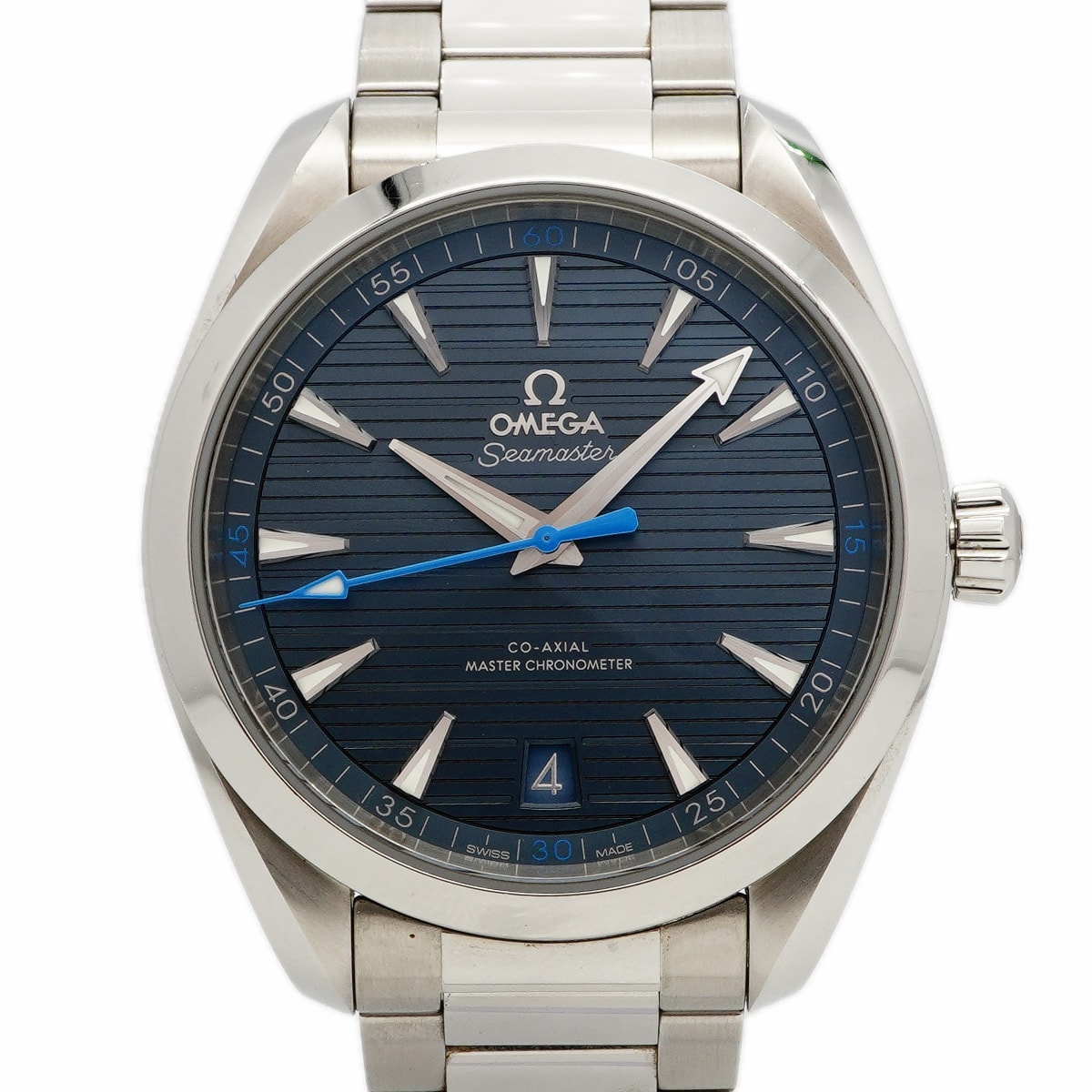 【6wdc0200】オメガ シーマスター 220.10.41.21.03.002 青文字盤【中古】腕時計 メンズ