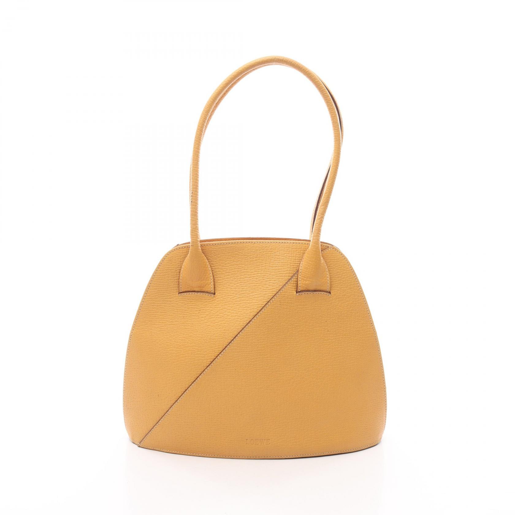 ロエベ LOEWE トートバッグ バッグ レザー レディース イエロー系 【中古】
