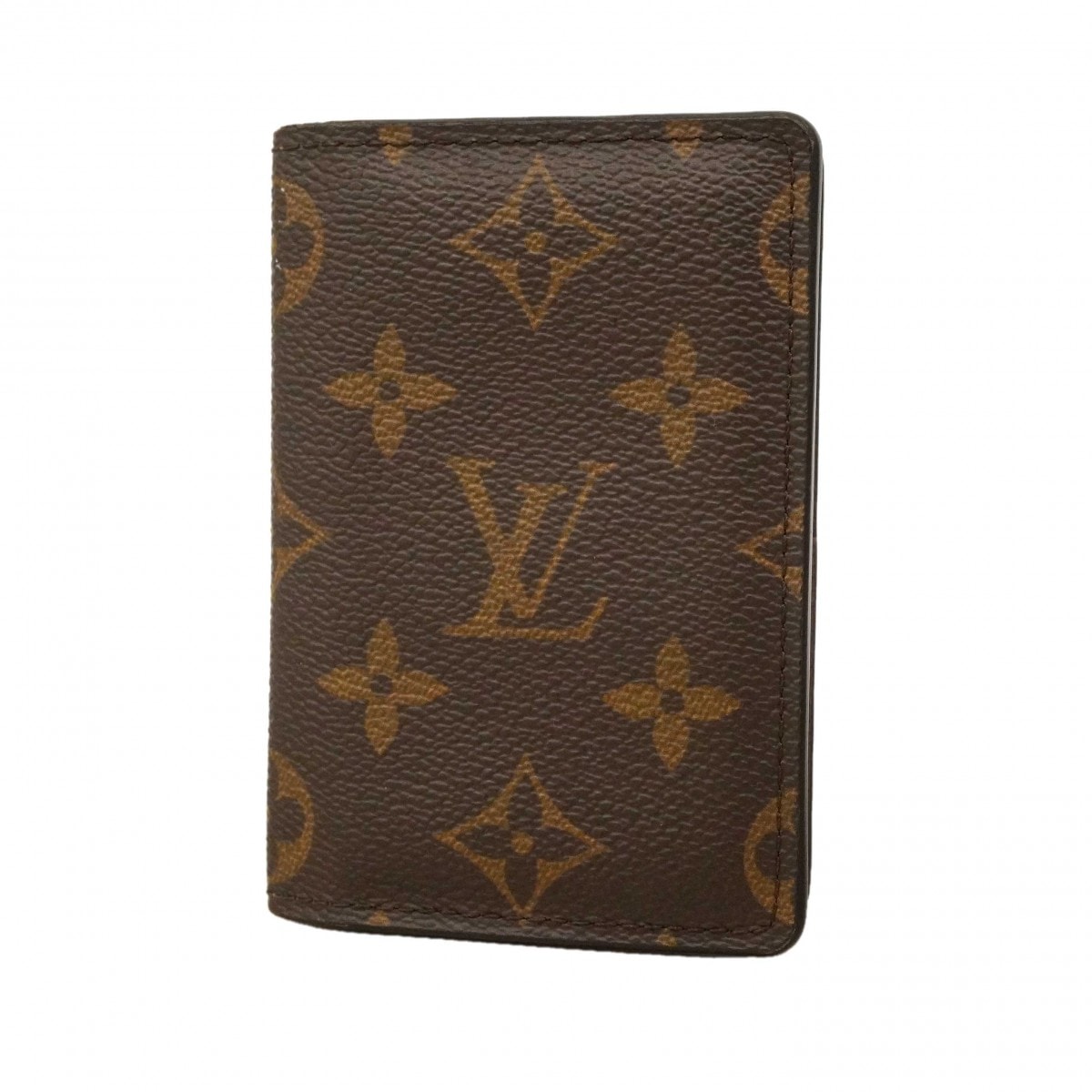 【6dc2439】ルイヴィトン カードケース モノグラム オーガナイザードゥポッシュ M60502 ブラウン【中古】メンズ