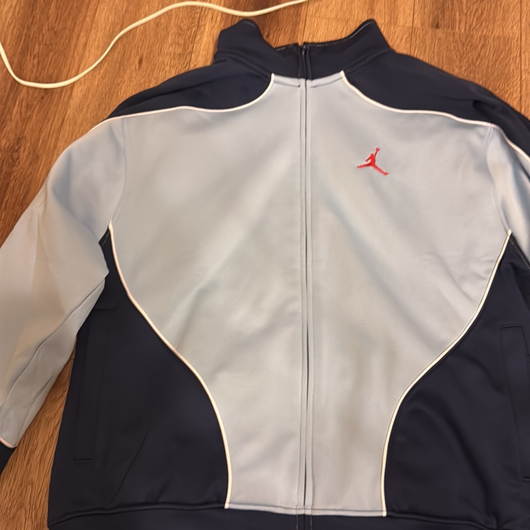 Supreme x Jordan Tricot Track Jacket "Blue"