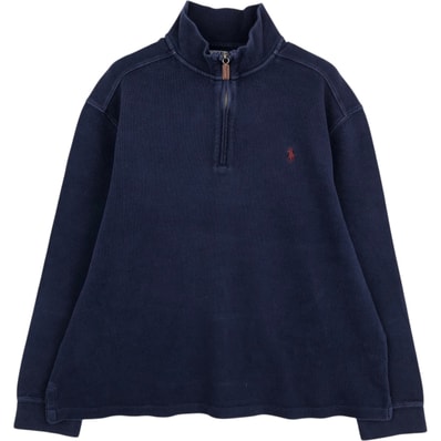 古着 ラルフローレン Ralph Lauren POLO by Ralph Lauren ハーフジップスウェットシャツ トレーナー メンズXL相当/eaa624371