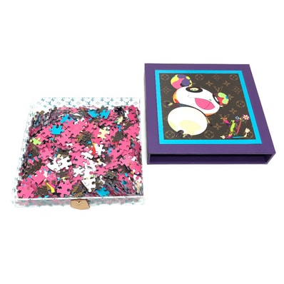 ルイヴィトン LOUIS VUITTON パンダ&ハンド GI1323 LV × TM モノグラム村上隆 パズル 雑貨 紙 ブラウン 新品
