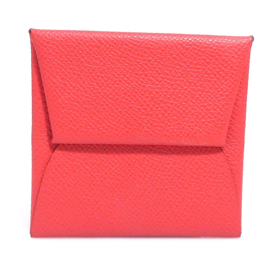 エルメス HERMES コインケース バスティア ヴォーエプソン 推定ルージュピヴォワンヌ ユニセックス【中古】 56558a