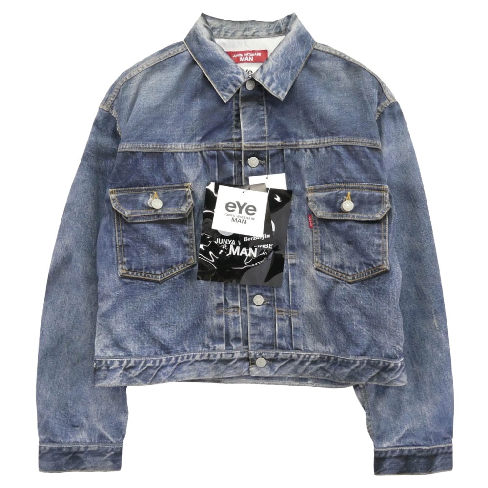 JUNYA WATANABE COMME des GARCONS MAN WO-J910-100 eYe BerBerJin Levi's 転写プリント トロンプルイユ リーバイス 507XX 2nd Gジャン デニム ジャケット【新古品】【未使用】【中古】
