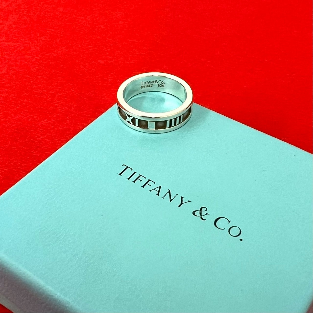 TIFFANY&Co. ティファニー アトラス リング シルバー925 リング・指輪 18号 シルバー
 618-3
