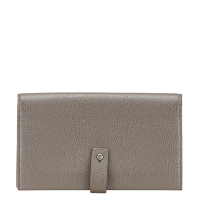 サンローラン サックドジュール 長財布 504981 グレー レザー レディース SAINT LAURENT 【中古】