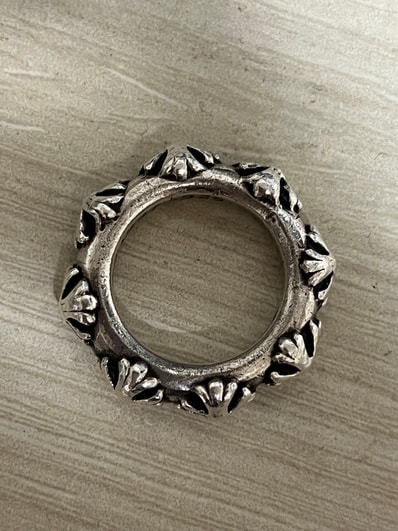 Chrome Hearts Cross Band Ring "Silver"