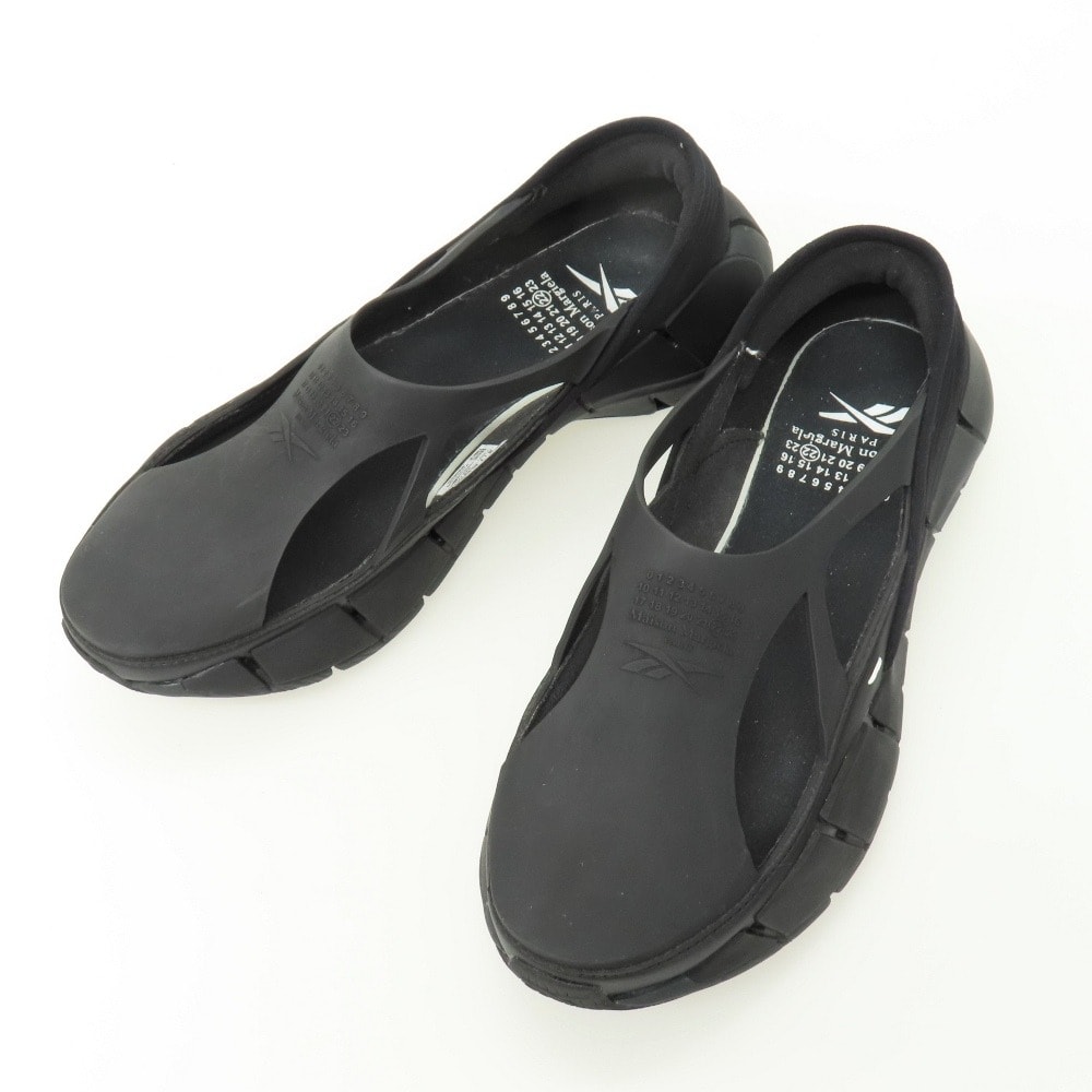 【中古】メゾン マルジェラ Maison Margiela × REEBOK ラバー スニーカー ブラック【サイズ26】【メンズ】